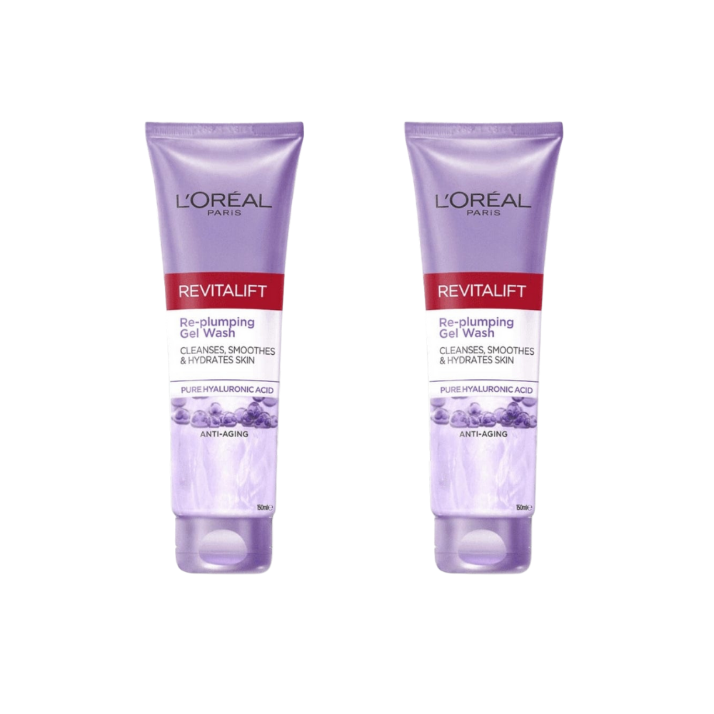 Loreal Paris Revitalift Filler Hyaluronic Acid Cleanser 2 Pack