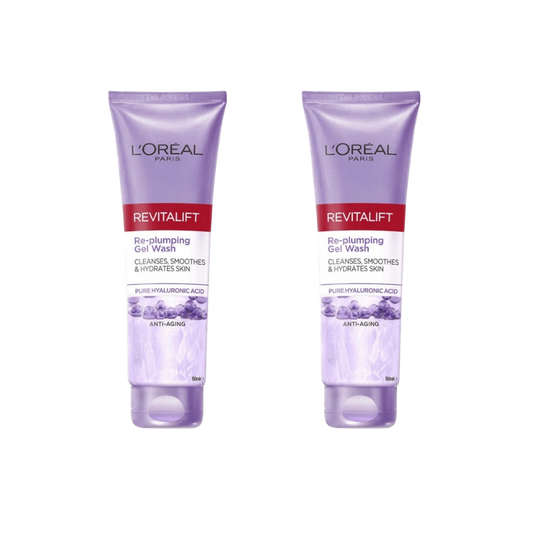 Loreal Paris Revitalift Filler Hyaluronic Acid Cleanser 2 Pack