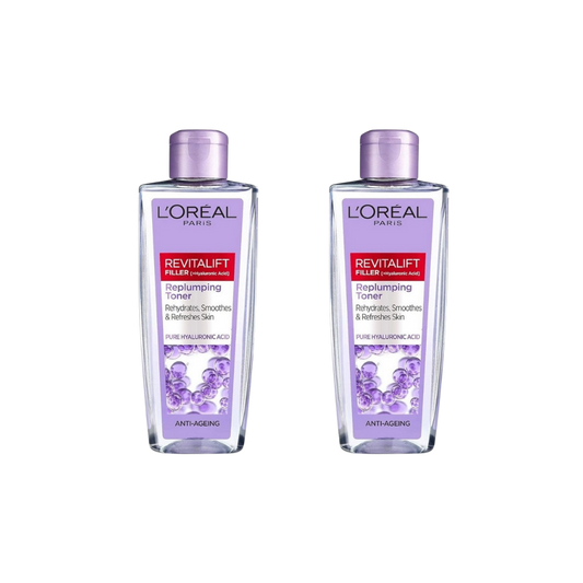 Loreal Paris Revitalift Filler Plumping Facial Tonic 200ml 2 Pack