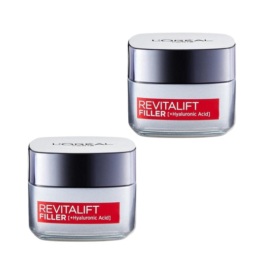 Loreal Paris Revitalift Hyaluronic Anti-Aging Day Filler Cream 50 ml 2 Pack