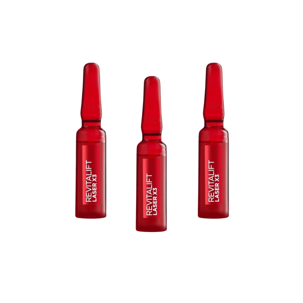 L'Oréal Paris Revitalift Laser X3 Ampoules Soin Visage 7 Jours 7 x 1 ml Lot de 3