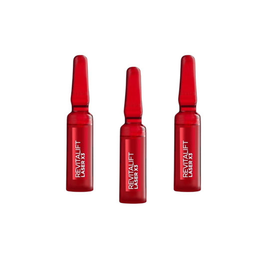 L'Oréal Paris Revitalift Laser X3 Ampoules Soin Visage 7 Jours 7 x 1 ml Lot de 3