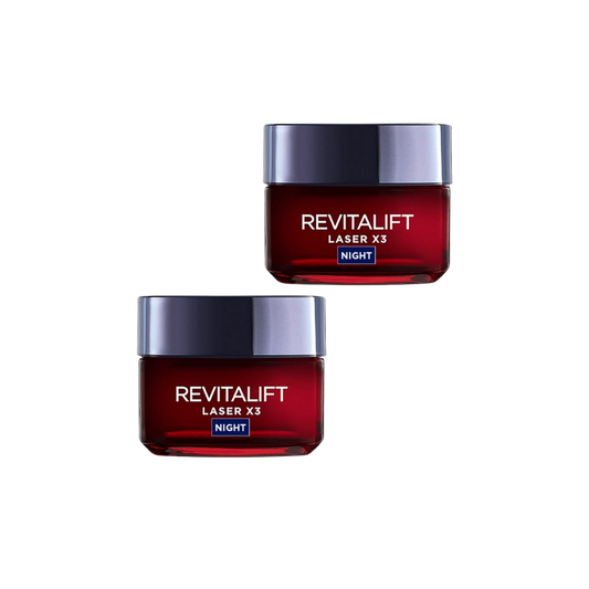Loreal Paris Revitalift Laser X3 Deep Anti-Ageing Night Cream 50 ml 2 Pack