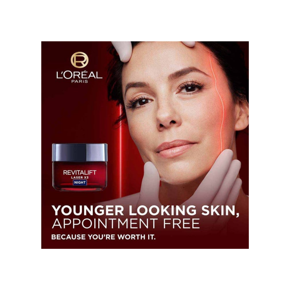 L'Oréal Paris Revitalift Laser X3 Crème de Nuit Anti-Âge Profonde 50 ml