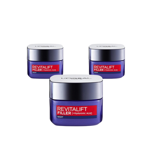 Loreal Paris Revitalift Night Anti-Aging Care Cream 50 ml 3 Pack