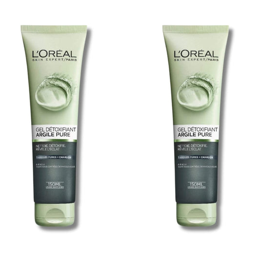 Loreal Paris Skincare Pure-Clay Facial Cleanser 150 ml 2 Pack