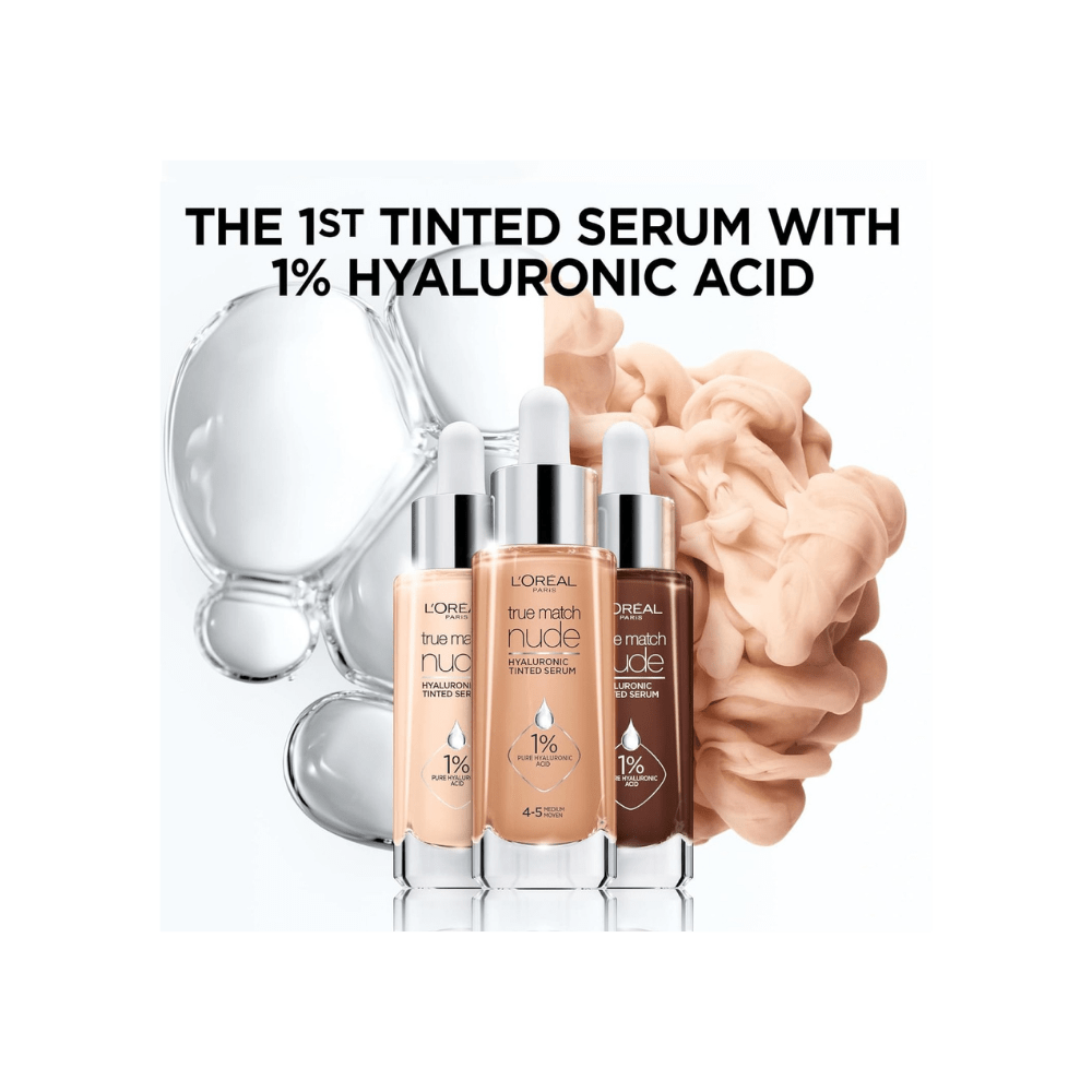 Fond de teint sérum teinté repulpant True Match Nude de L'Oréal Paris - 3-4 Light Medium 