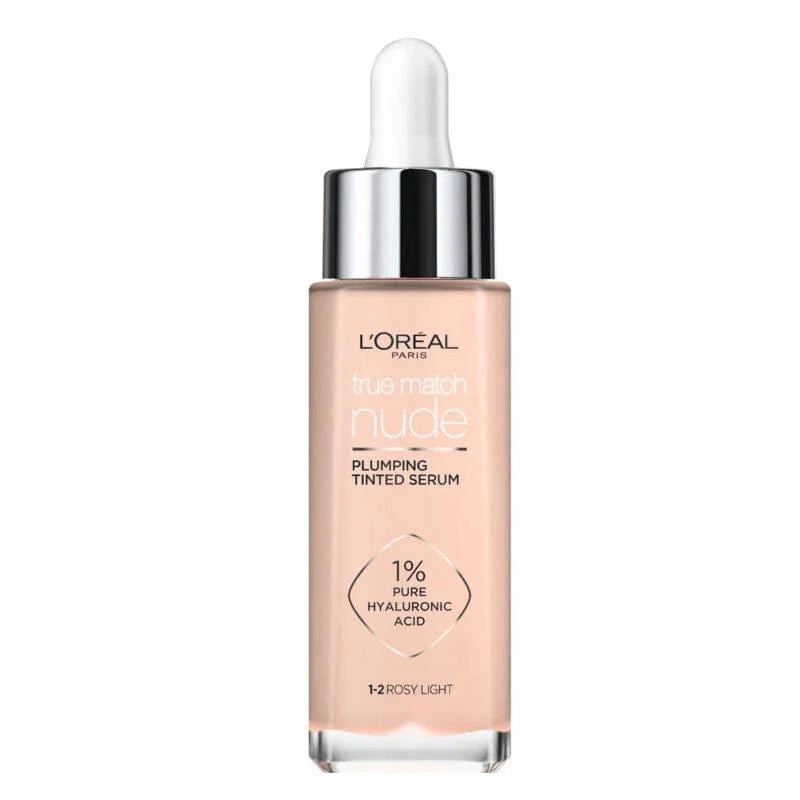 Loreal Paris True Match Nude Plumping Tinted Serum Foundation -1-2 Rosy Light