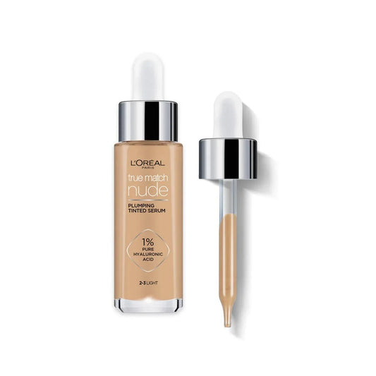 Loreal Paris True Match Nude Plumping Tinted Serum Foundation - 2-3 Light
