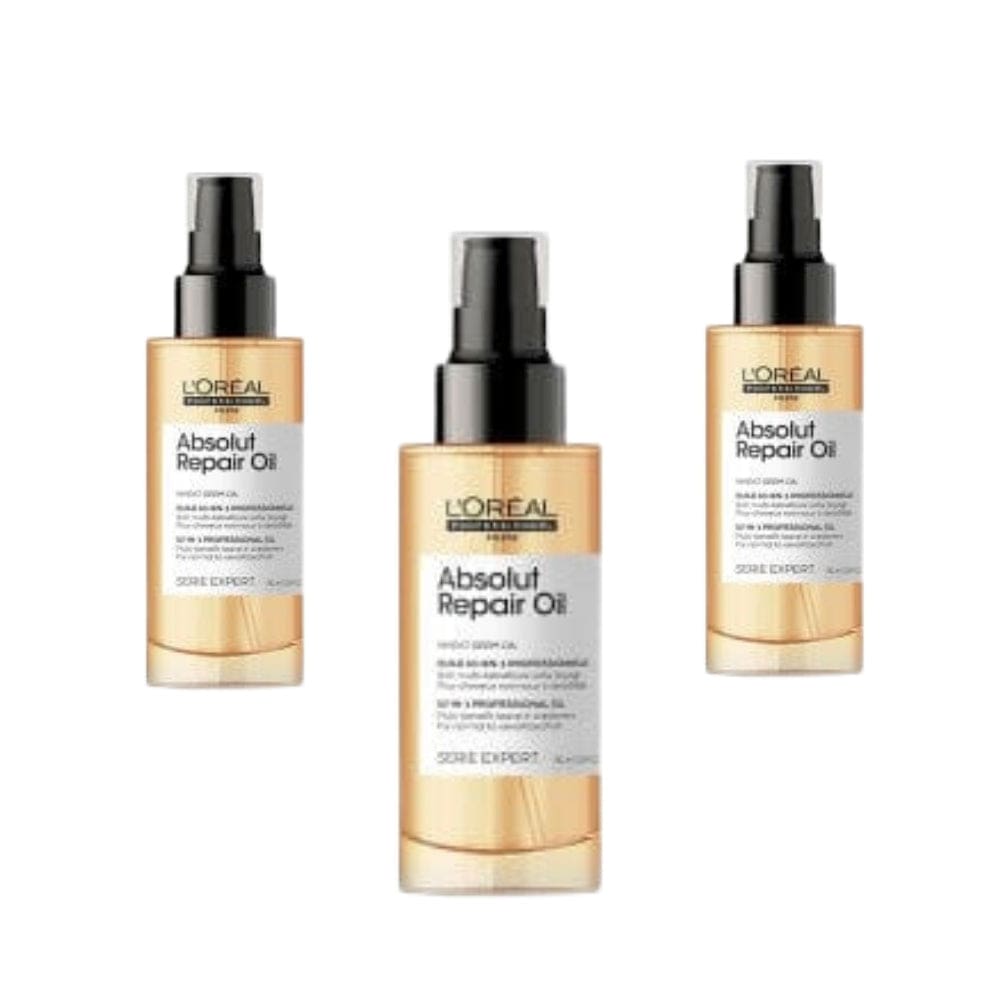 Loreal Professionnel Paris Serie Expert Absolut Repair Huile de Soin Miraculeuse 10 Effets 90 ml 3 Pack