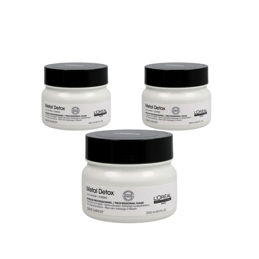 Loreal Professionnel Paris Serie Expert Metal Detox Anti Metal Protective Mask 250 ml 3 Pack