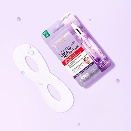 Loreal Revitalift Filler Cooling Hyaluronic Acid + Caffeine Eye Serum Serum Mask