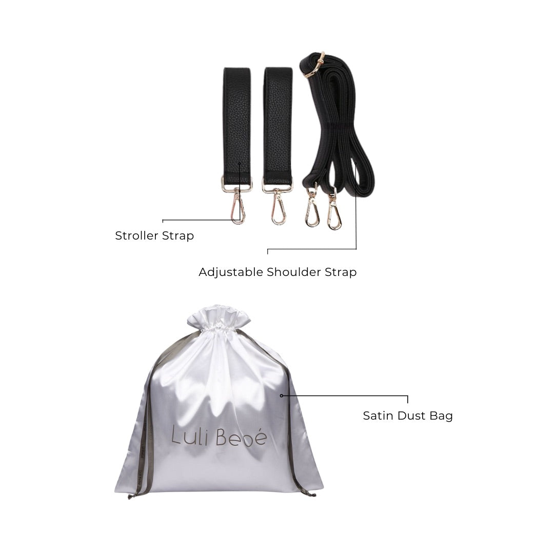 Petit Monaco Diaper Bag | Ebony Black