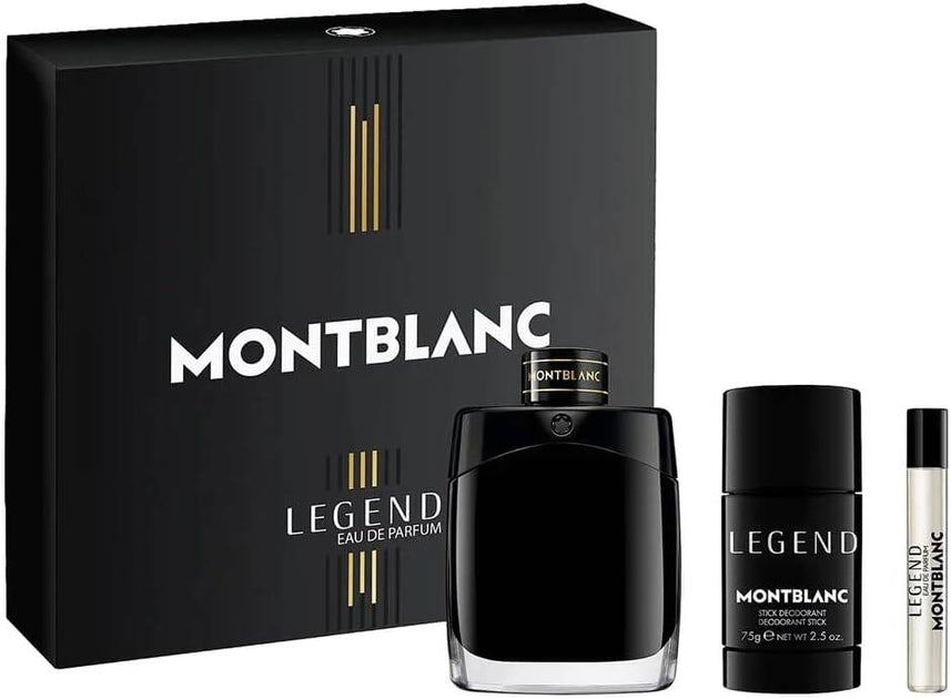 MONTBLANC Legend Men Gift Set, Includes: 3.3 Oz EDT, Mini EDT & Shower Gel