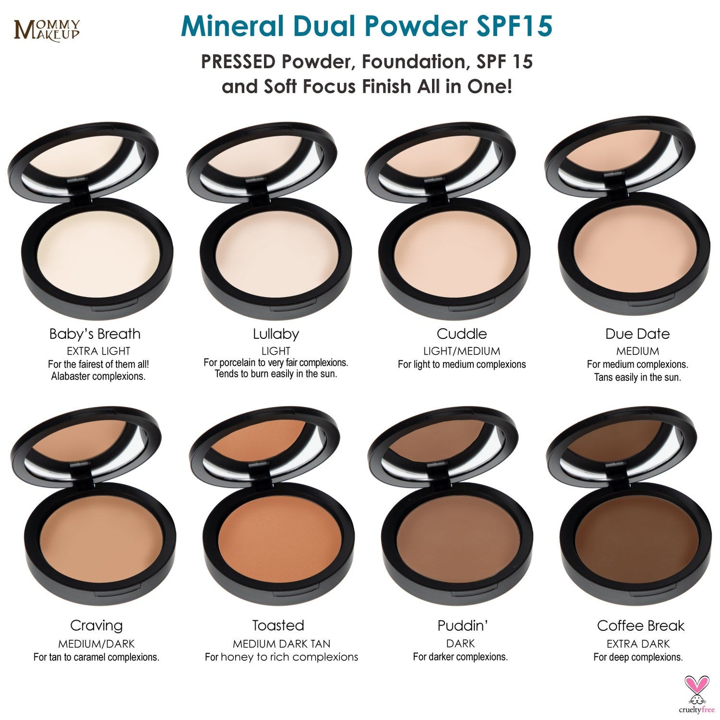 Mineral Dual Powder Foundation SPF15 (0.45 oz.) - CRAVING (Medium/Dark)