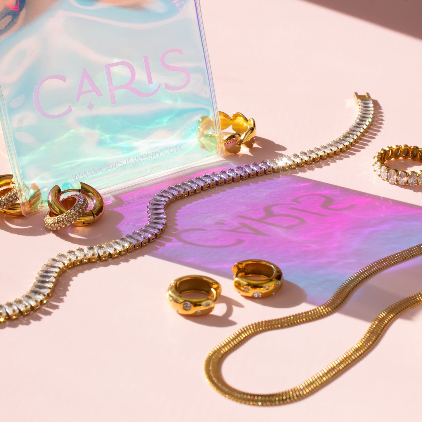 Collier de tennis baguette