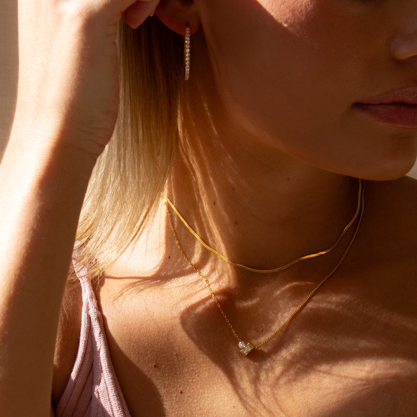 Collier chaîne à chevrons Antonia