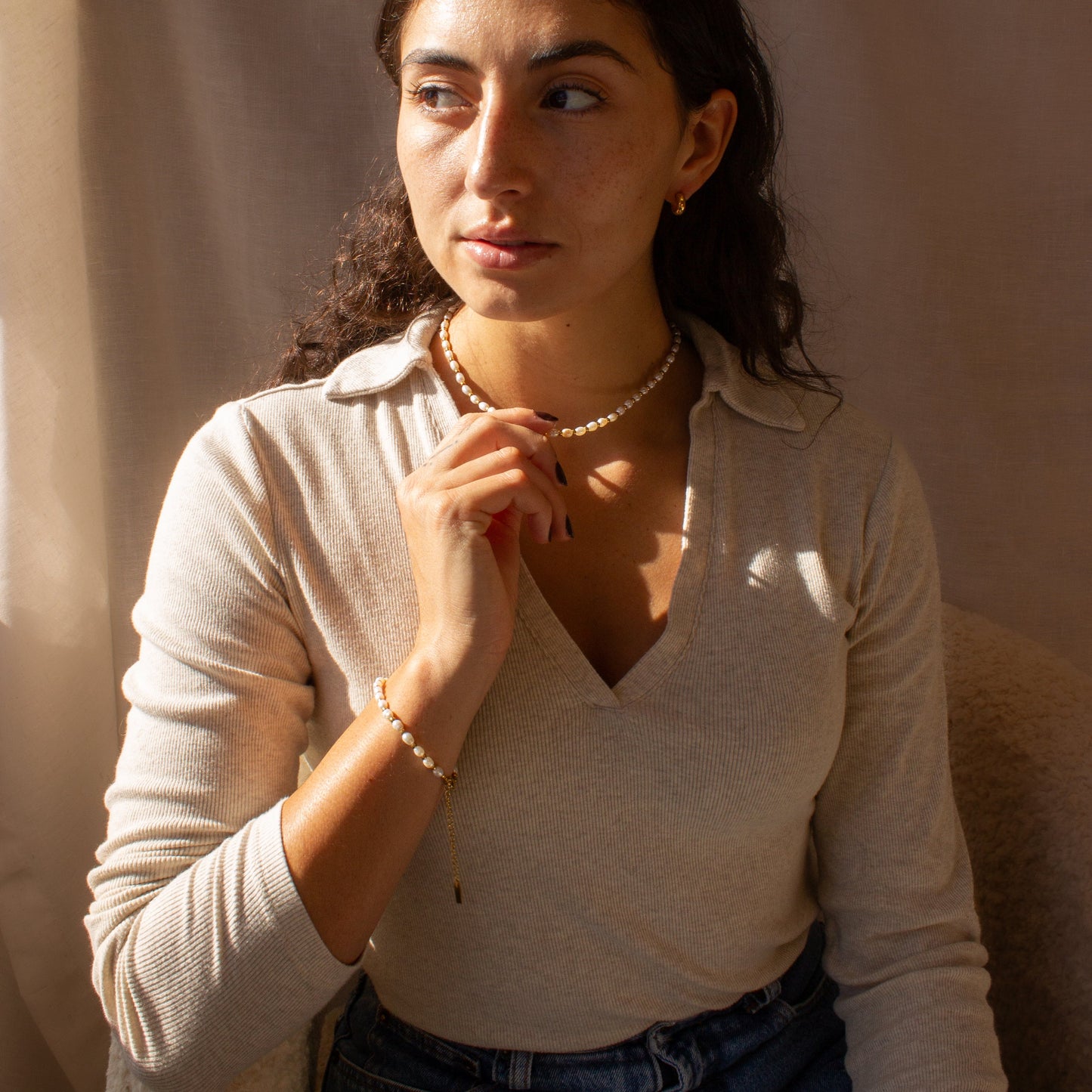 Isadora Pearl Necklace