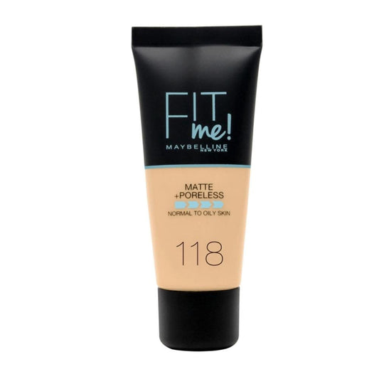 Fond de teint Maybelline Fit Me Matte+Poreless n° 118 Nude 30 ml