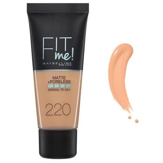 Fond de teint Maybelline Fit Me Matte+Poreless n° 220 Beige Naturel 30 ml