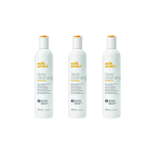 Milk_shake Deep Cleansing Sulfate Free Deep Cleansing Shampoo 300 ml 3 Pack