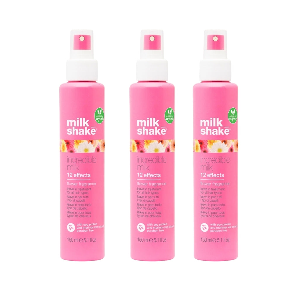 Milk_shake Incredible Milk Flower 12 Action Leave-In Conditioner 150 ml -3 Pack