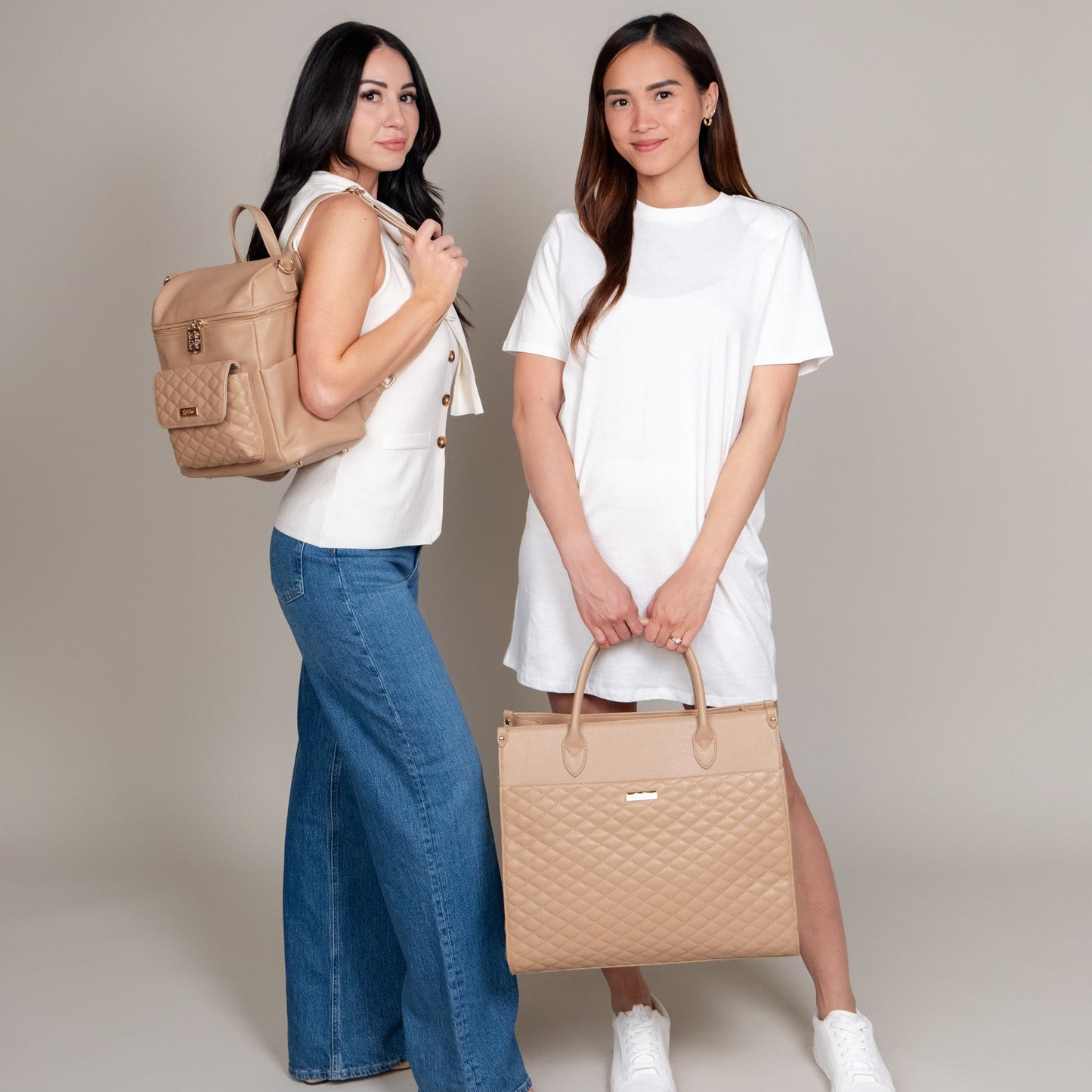 Monaco Tote Bag | Latte Brown