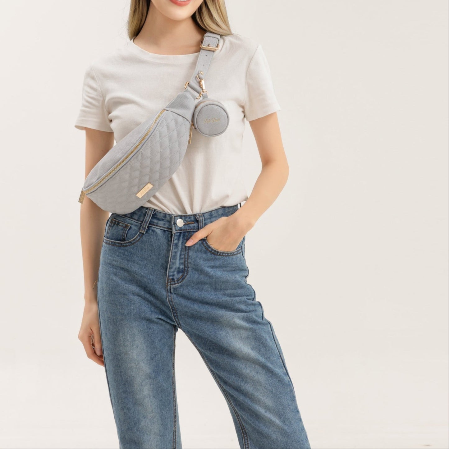 Monaco Sling Bag | Stone Grey