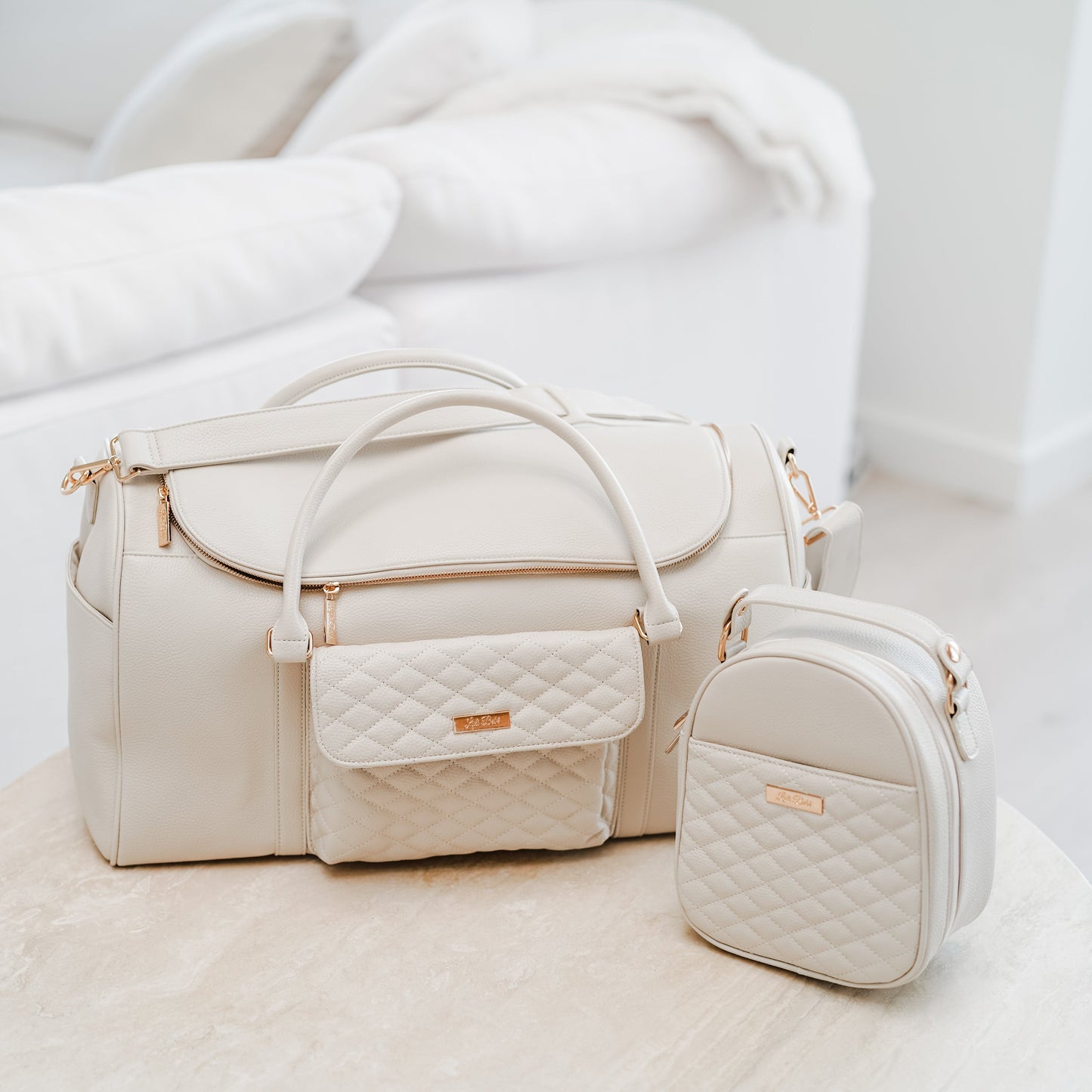 Monaco Travel Bag | Pearl White