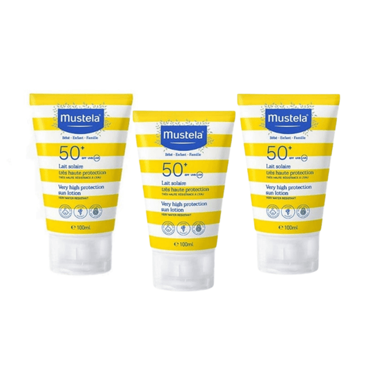 Mustela 50 Factor Baby Sun Lotion 100 ml 3 Pack