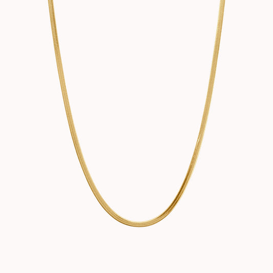 Antonia Herringbone Chain Necklace