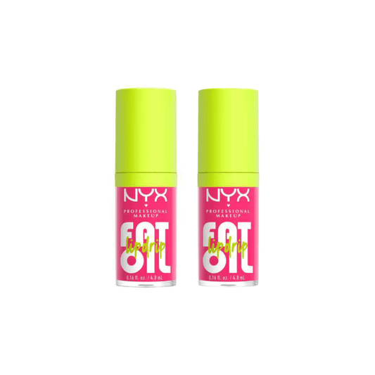 NYX Professional Makeup - Gloss à lèvres Fat Oil - Lot de 2