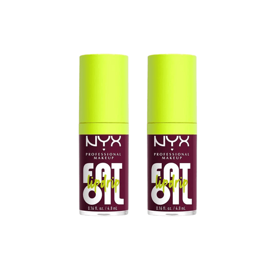 NYX Professional Makeup - Gloss à lèvres Fat Oil - Lot de 2