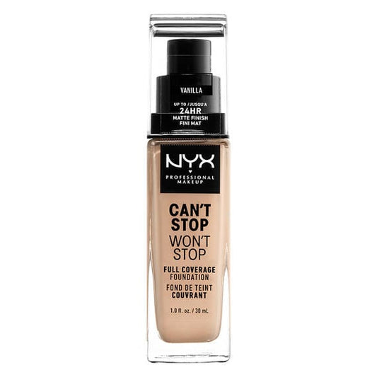 NYX Professional Makeup Foundation - Can't Stop Won't Stop Full Coverage Foundation 06 Vanilla 30 ml