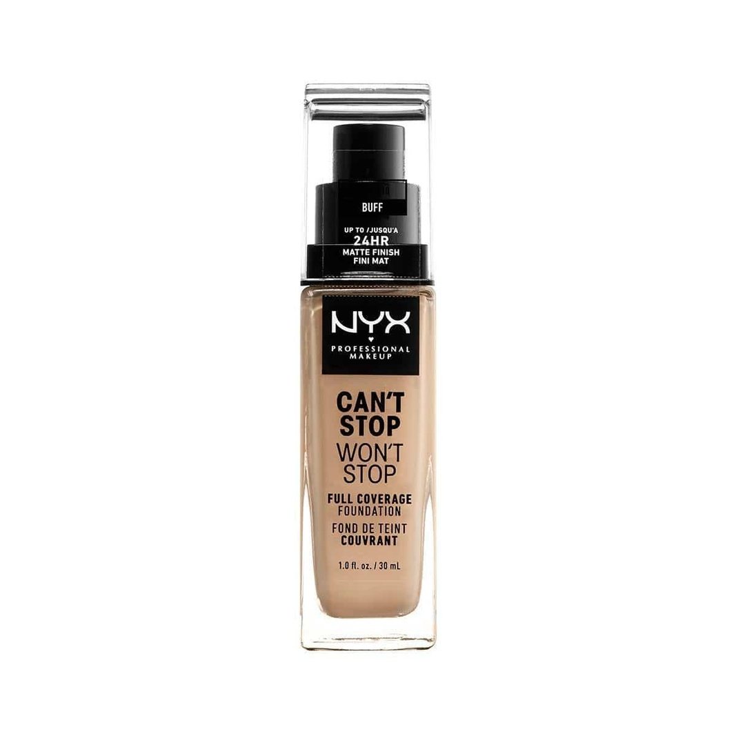 NYX Professional Makeup Foundation - Can't Stop Won't Stop Full Coverage Foundation 10 Buff 30 ml