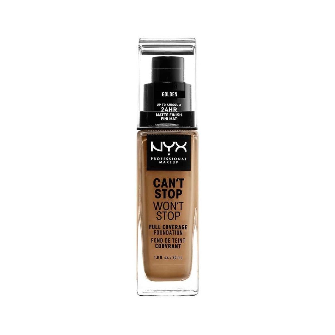 NYX Professional Makeup Foundation - Can't Stop Won't Stop Full Coverage Foundation 13 Golden 30 Ml