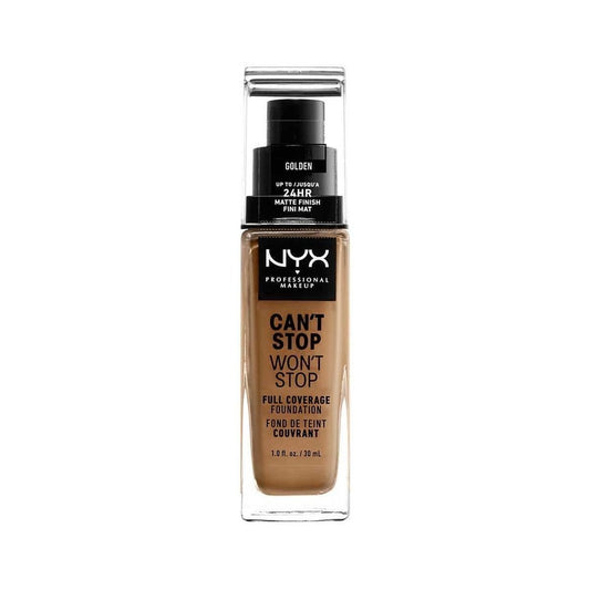 NYX Professional Makeup Foundation - Can't Stop Won't Stop Full Coverage Foundation 13 Golden 30 Ml
