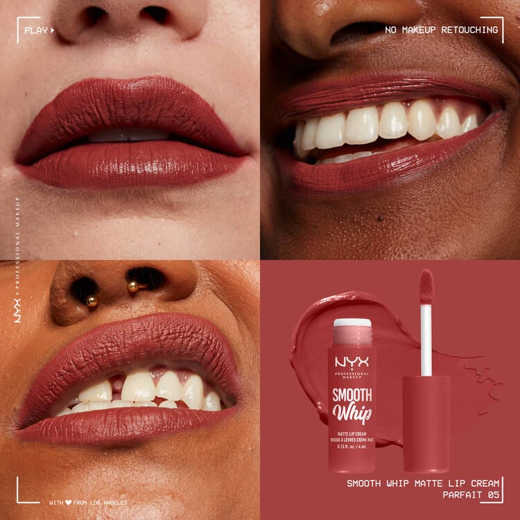 NYX Professional Makeup Smooth Whip Creamy Liquid Matte Lipstick - Parfait