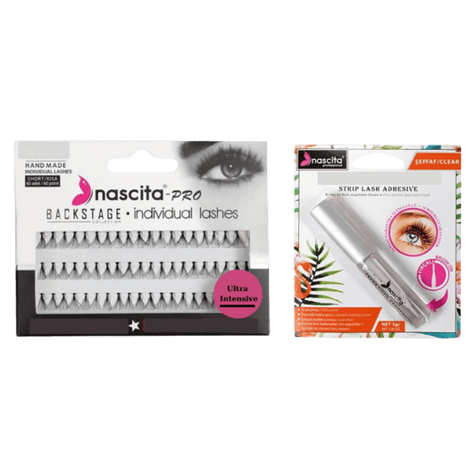 Nascita False Eyelashes Backstage Collection - 99 + Nascita Transparent False Eyelash Adhesive 5gr - 08