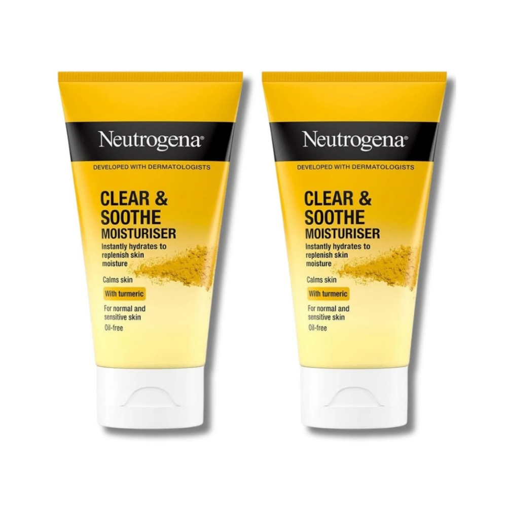 Neutrogena Clear & Soothe Oil-free Moisturiser 75ml / 2.54 fl oz 2 Pack