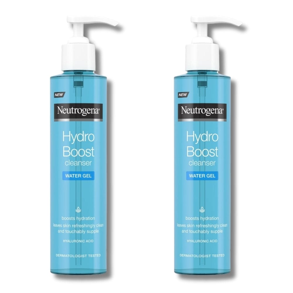 Neutrogena Hydro Boost Hyaluronic Acid Water Gel Cleanser 200ml / 6.8 fl oz 2 Pack