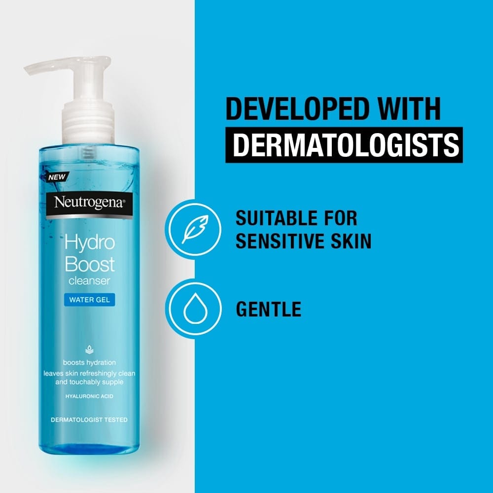 Gel nettoyant à l'eau et à l'acide hyaluronique Neutrogena Hydro Boost 200 ml