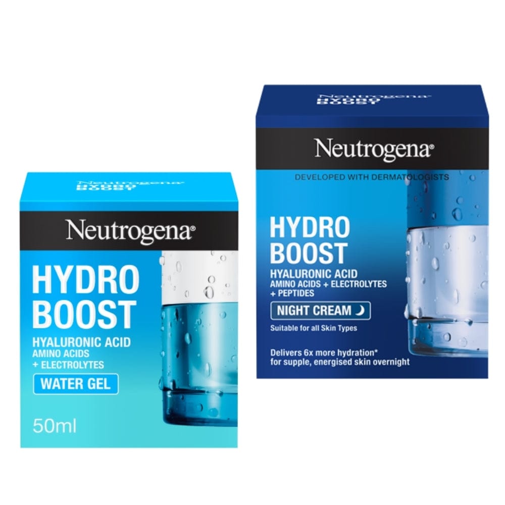 Neutrogena Hydro Boost Hydration Routine: Water Gel Moisturiser & Night Cream 50ml / 1.7 fl oz