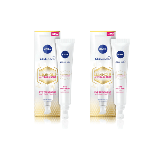 Crème contour des yeux anti-cernes Nivea Cellular Luminous 630 SPF 50 15 ml - Lot de 2