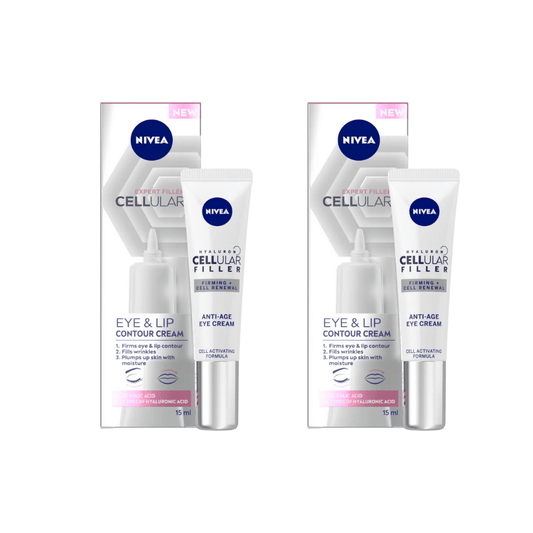 Nivea Hyaluron Cellular Filler Anti-Age Eye Cream 15ml / 0.5 fl.oz - 2 Pack