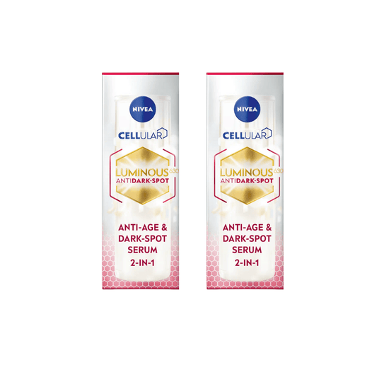 Nivea Luminous 630 Anti-Age & Dark Spot 2-in-1 Serum with Collagen Booster 30ml / 1 fl.oz - 2 Pack