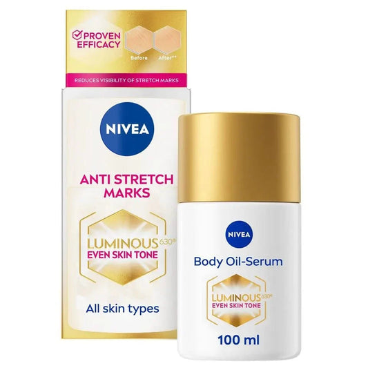 Nivea Luminous 630 Anti-Stretch Mark Body Oil Serum 100ml / 3.4 fl oz