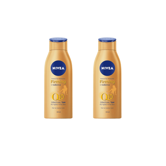 Crème hydratante pour le corps Nivea Q10, bronzage progressif, peau claire à moyenne, 200 ml (lot de 2)