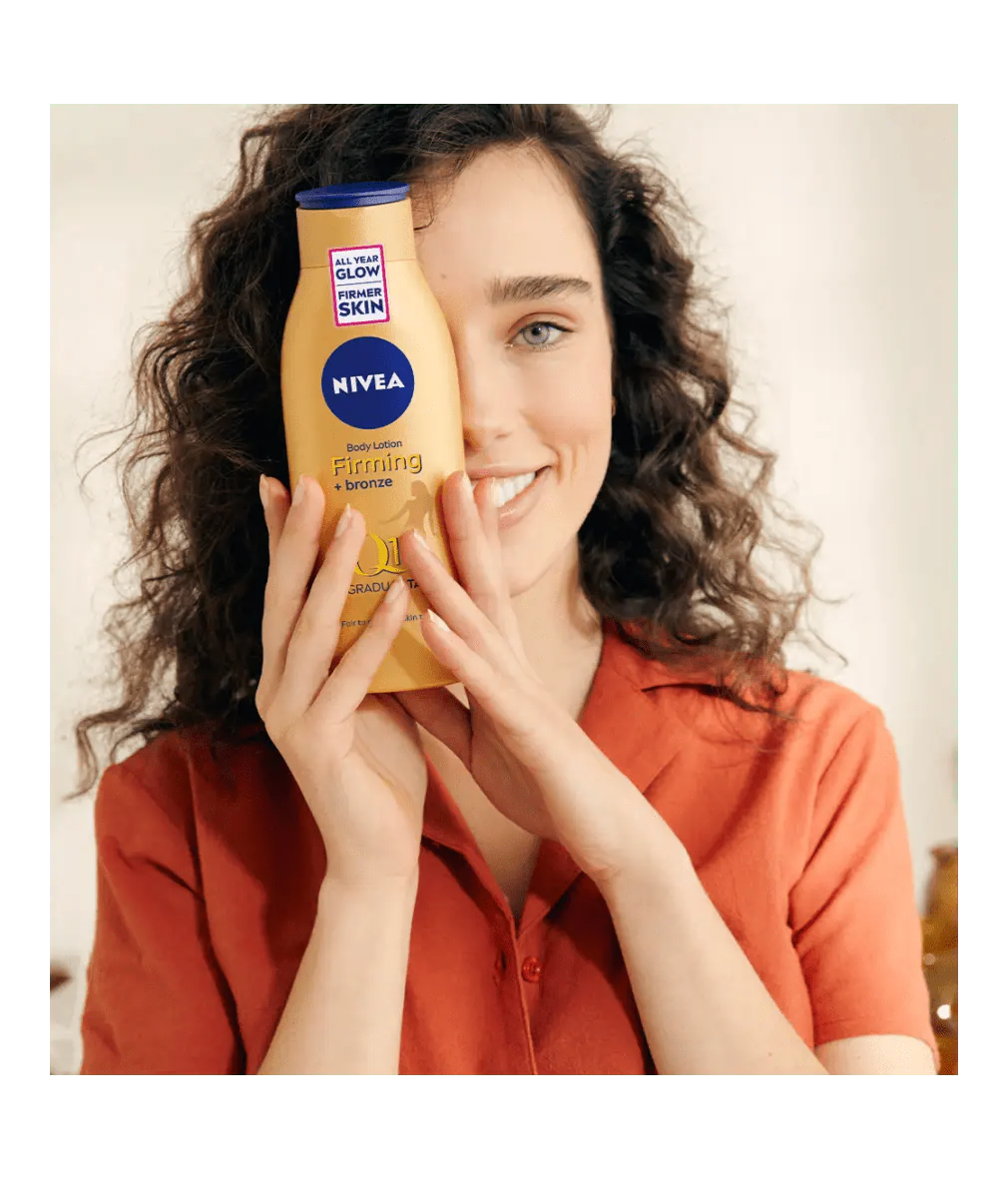 Crème hydratante pour le corps Nivea Q10, bronzage progressif, peau claire à moyenne, 200 ml (lot de 2)