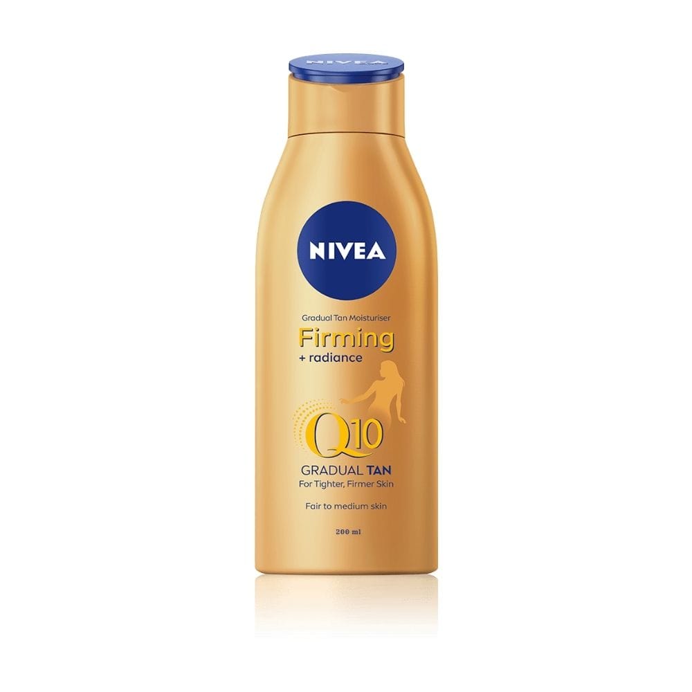 Crème hydratante pour le corps Nivea Q10 Bronzage progressif, teint clair à moyen, 200 ml